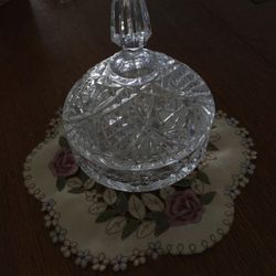 Crystal Footed Candy Dish