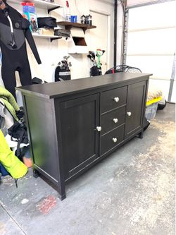 Free- TV Stand-Cabinet  -Wood-Black