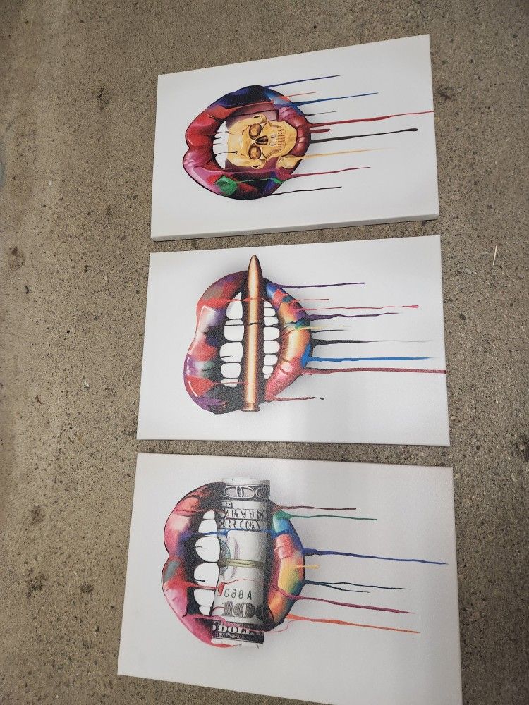 Wall Art Canvas 3 Piece Set