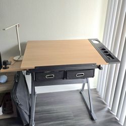Height Adjustable Drafting Table Drawing Table