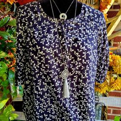 Ann Taylor Loft Petite Floral Blouse 