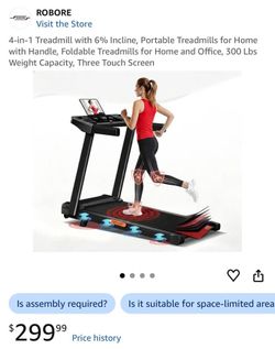 ROBORE P8 Folding Treadmill Auto Incline