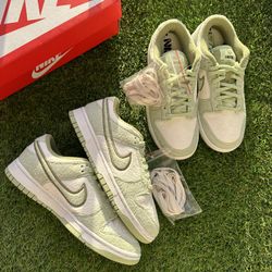 Nike Dunk Low Fleece Pack Honeydew Size 6 (7.5W)