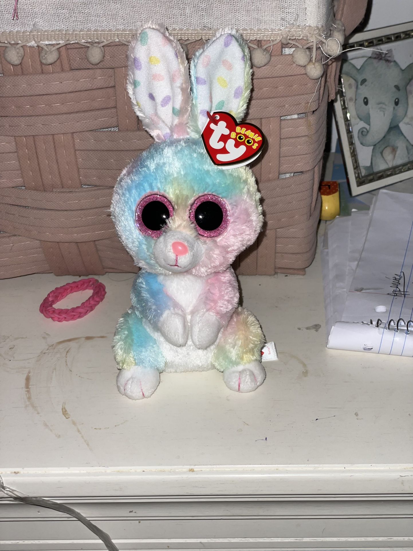 Bubby The Easter bunny Beanie Boo (NWT)