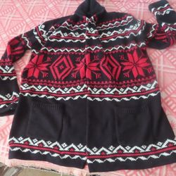 Polo Ralph Lauren Womens Sz S/P Cotton Cashmere Snowflake Cardigan Sweater  NWT