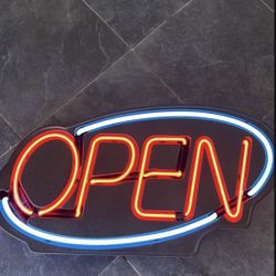 Fallon Neon LED Open Sign Like New