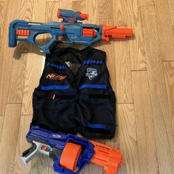Nerf Guns And Nerf Vest