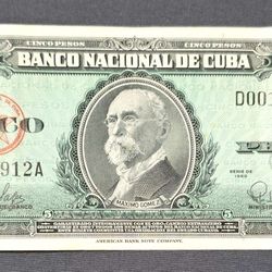 5 Pesos 1960-banco Nacional De Cuba-AU