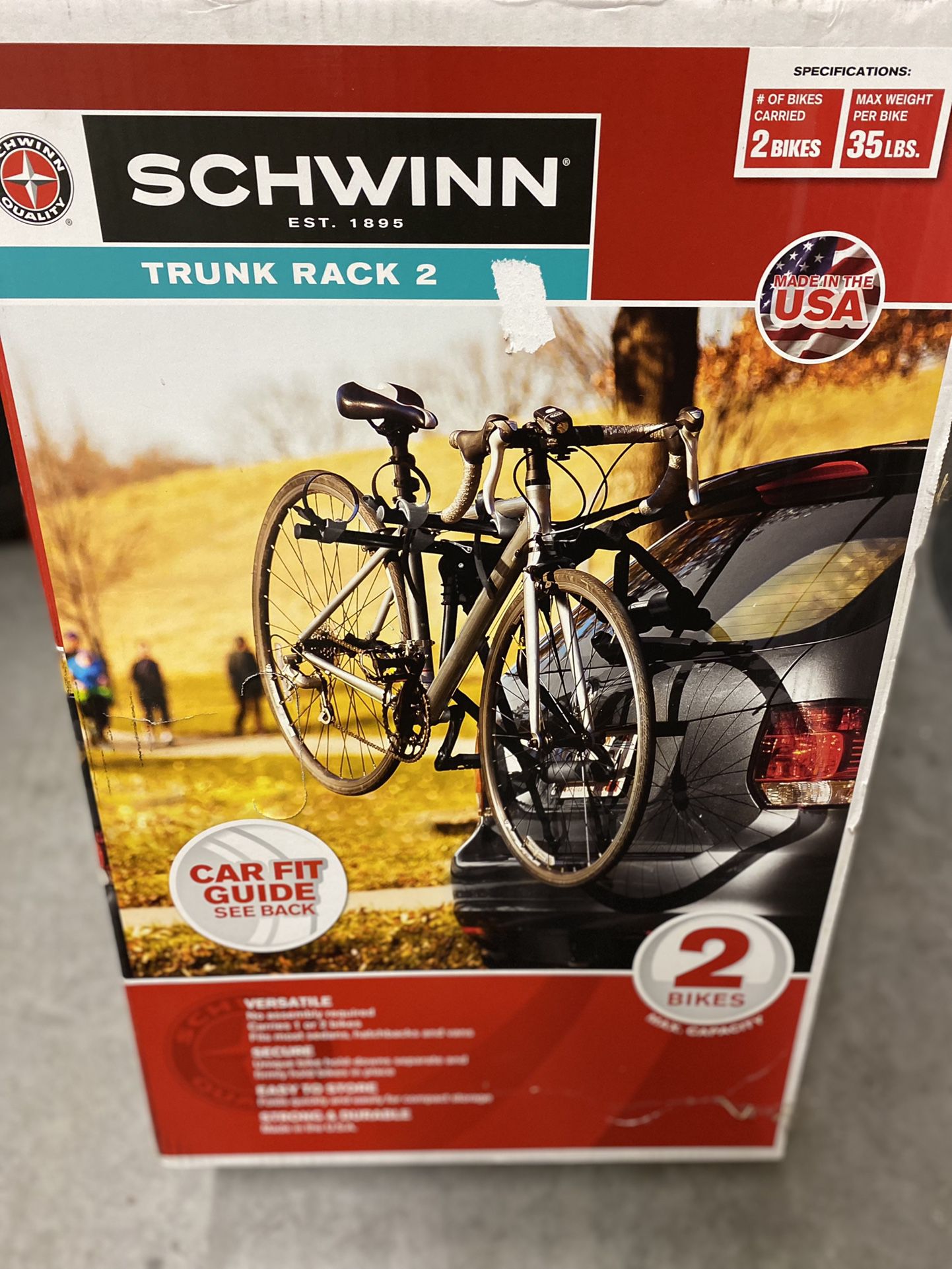 Schwinn 2 Bike Trunk Rack