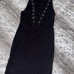 Dress  With Corset Style In Front 