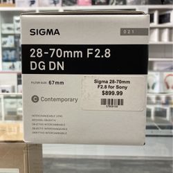 Sigma 28-70mm F2.8 Lens For Sony⭐️Sale! Ends 9/29!