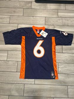 Reebok Jersey Mens Size M Denver Broncos Jay Cutler Navy Blue Orange 6 NWT