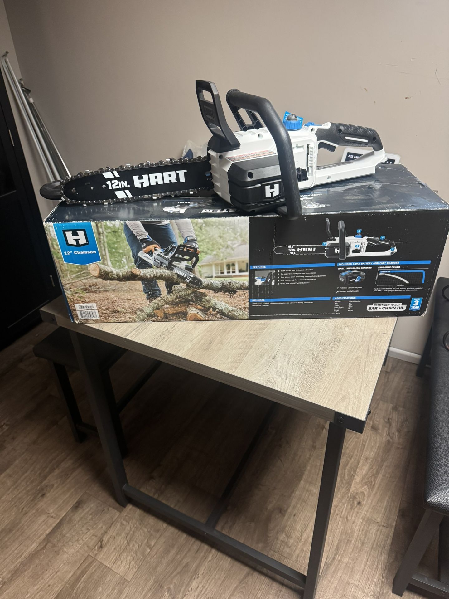 HART 12-Inch Cordless Chainsaw – Brand New (Tool Only, No Battery/Charger)