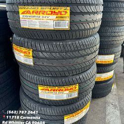 235/45R18 Arroyo Set of Tires Installed and Balanced Set de Llantas Nuevas Instaladas y Balanceadas
