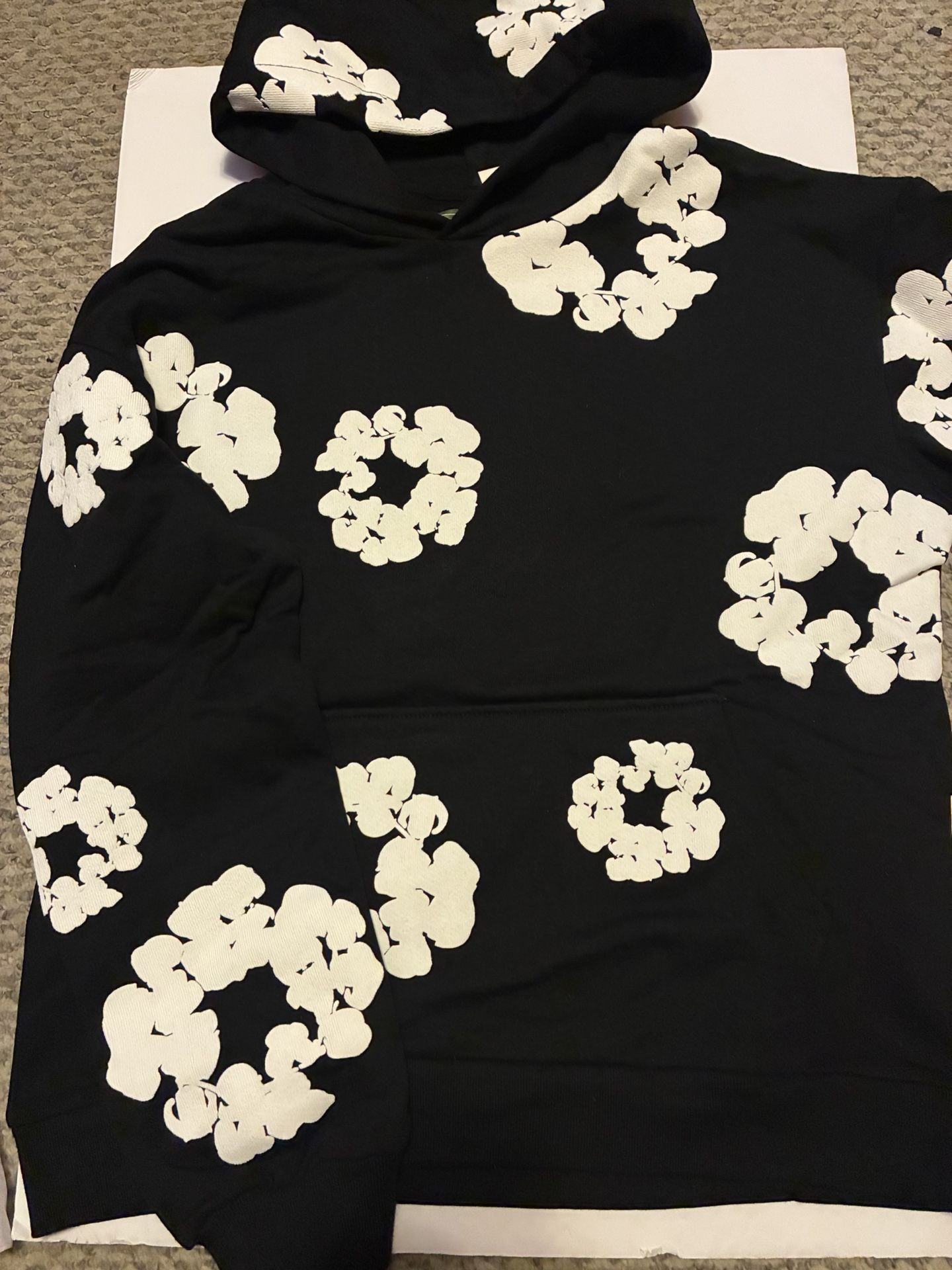 Denim Tears Black And White Hoodie