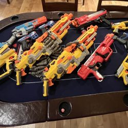 Assorted Nerf Guns And Accessories 