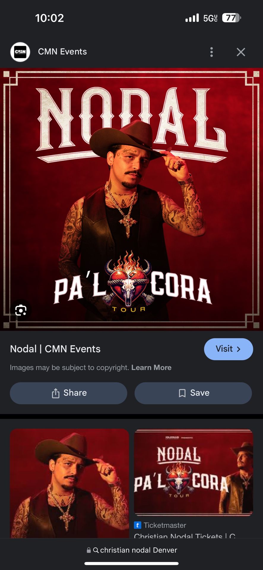Cristian Nodal 4 Tickets
