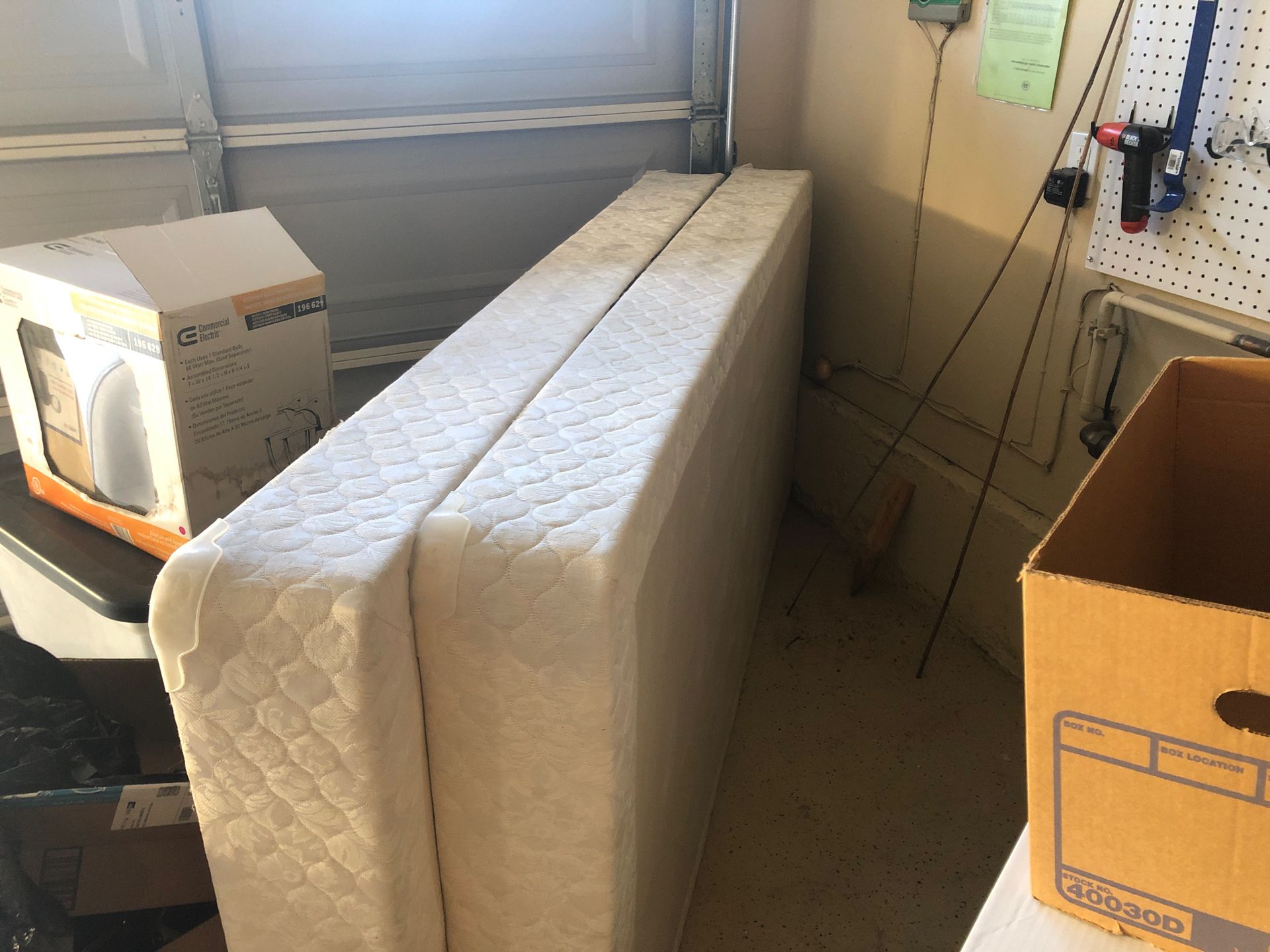 Free (2) box springs for king bed