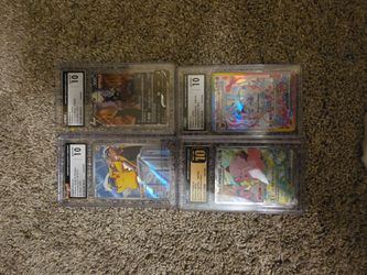 4 pokemon graded slabs