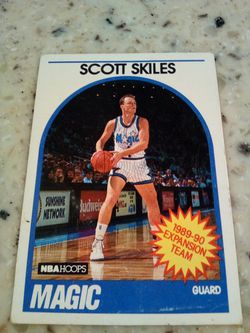 Vintage 1989 nba hoops basketball/ Scott skiles/ Orlando magic/ guard/1989-90 expansion team/ card # 318