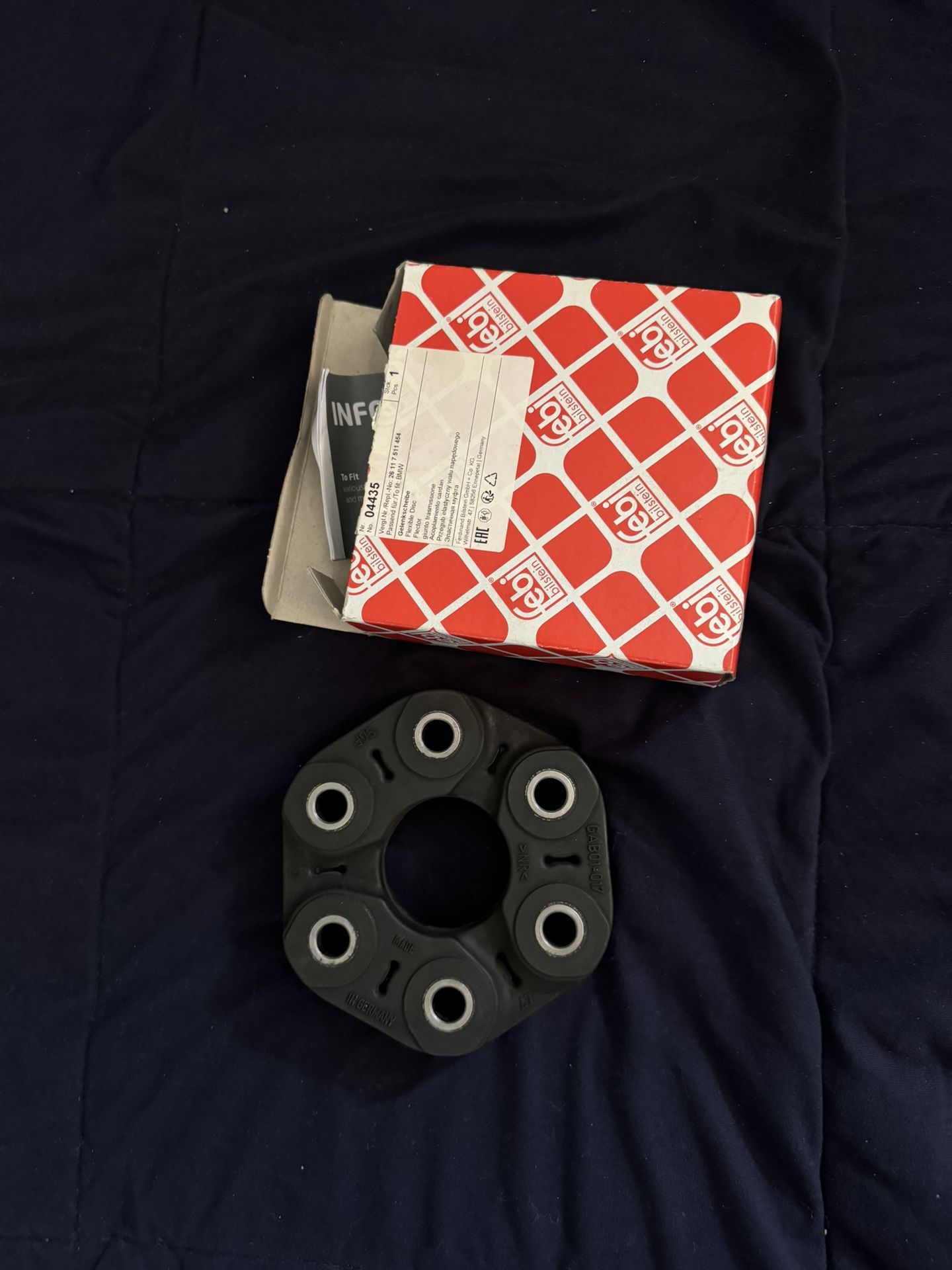 BMW E46 FEBI Bilstein Drive Shaft Flex Disc Coupler