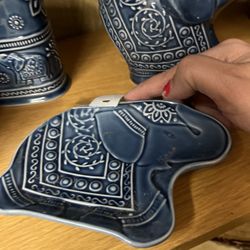 Blue Elephant Soap Dish