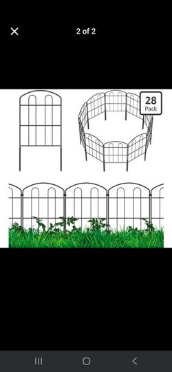 28 Pack Garden Fence Border, 24in(H) x 30ft