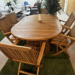 7pc Teak wood Table Set 