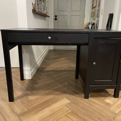 IKEA HEMNES Desk, black-brown