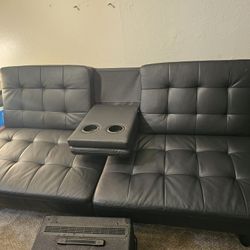 Leather Futon 