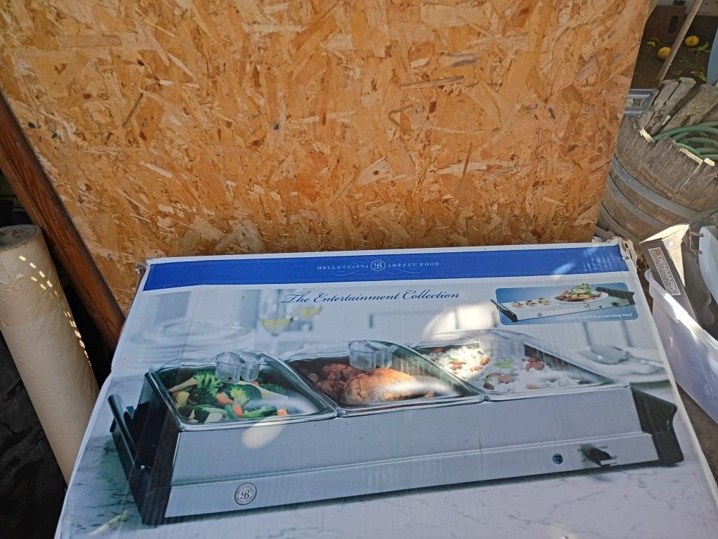 Bella Gucina Triple Buffet Server/Warming Tray