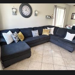 Beautiful Dark Sectional Couch From Ashley Furniture 