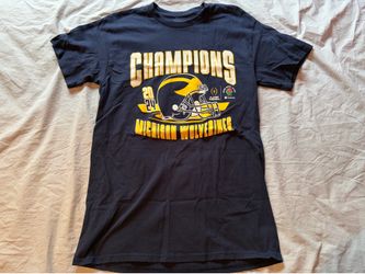 University of Michigan Wolverines Rose Bowl Champs NCAAF Shirt; Men’s L