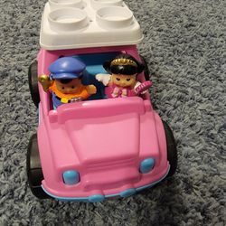 Fisher Price Little People Pink Jeep