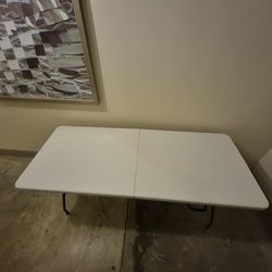 Lifetime 6 Foot Rectangle Fold-in-Half Table,