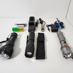 3pcs Boruit Skywolfeye Flashlights Lot
