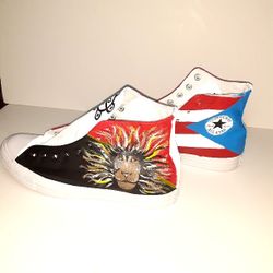 Converse Chuck Taylor, Customized ,Ponce Puerto rico Size 10