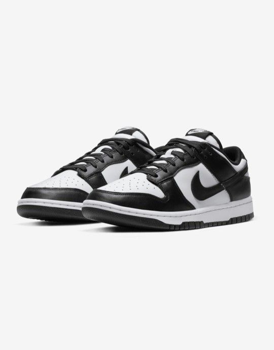 Nike Dunk Low Retro Unisex Shoe In Blk/White Sz 9.5