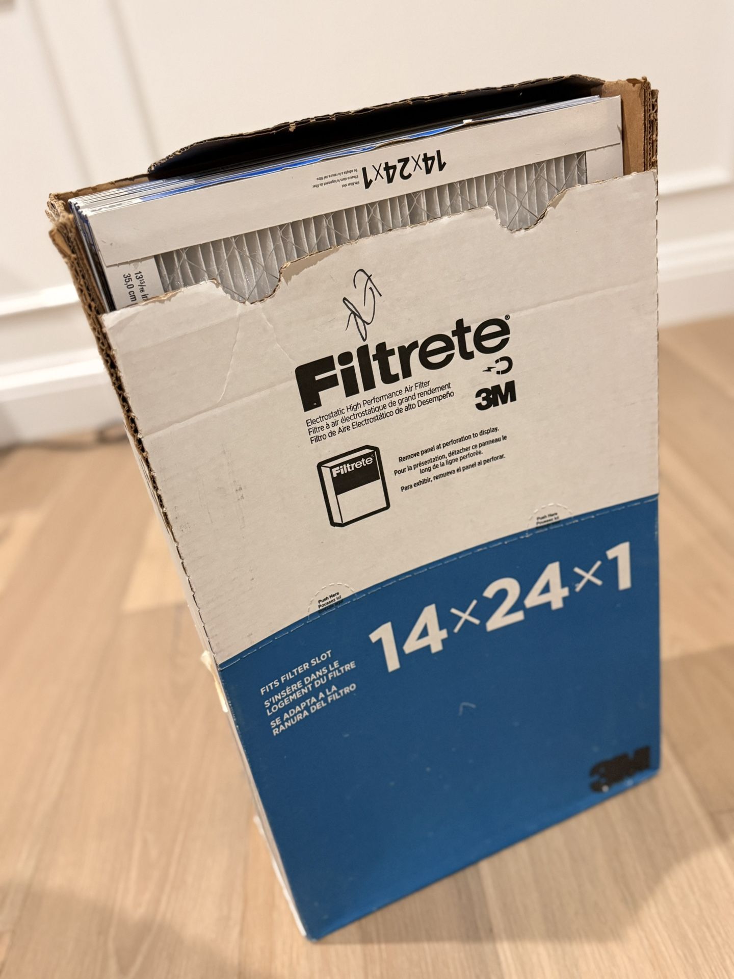 3M Filtrete MERV 13 - 5 New Filters 14x24x1