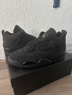 Air Jordan 4 Black Cat Sneakers Size 10.5