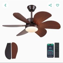 Madshne 36" Ceiling Fan with Light and Remote
