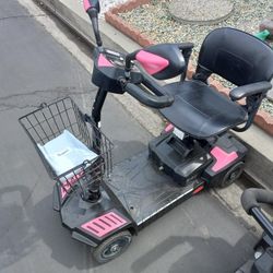 Pretty And Pink Mobility Scooter