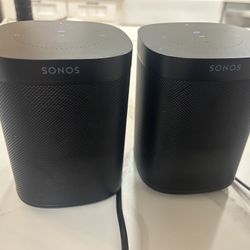 Sonos One Shadow Edition Pair Stereo Speakers 2 Pack
