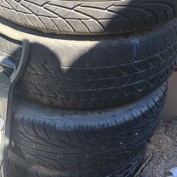 Tires On Rims 80% Good