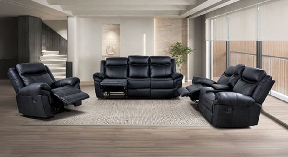 Black Reclining Sofa + Loveseat $999