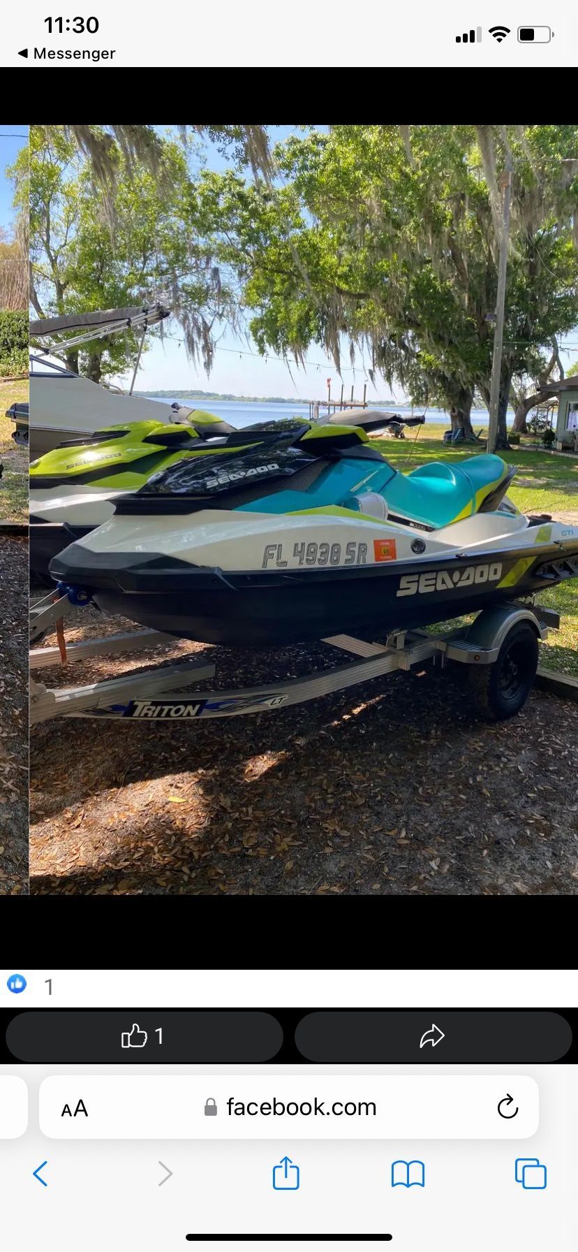 Green 2018 ,Blue 2020 Sea doo G TI 130