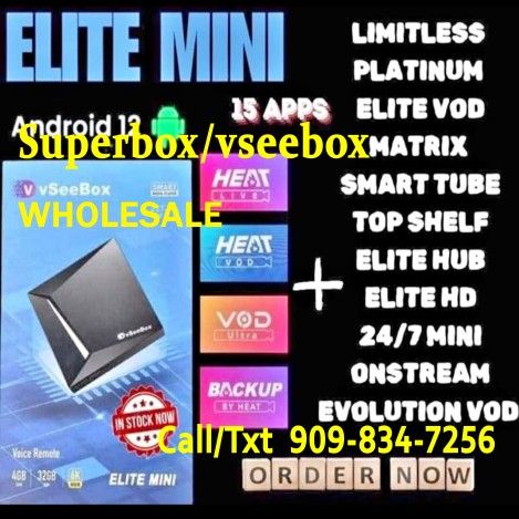 VSEEBOX elite mini SMART TV BOX new Model Wholesale reseller S6 Ultra super box