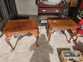 Matching French-Style Living Room Table Set