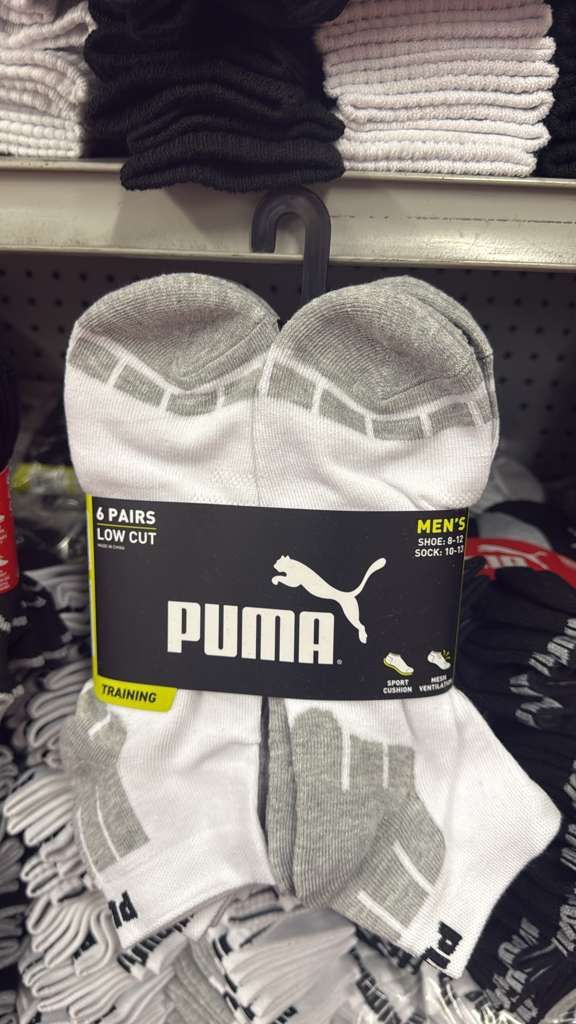 Calcetines Puma $7 Paquete de 6 Pares No Envíos
