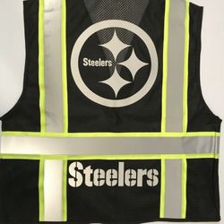 🦺🏈 Pittsburg Steelers Safety Vest PPE High Visibility Vest For Work. Construction. Warehouse. 
